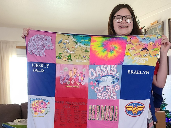 Creating baby quilts from onesies