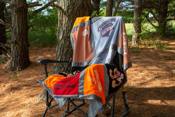 Memory Quilts Made from Concert Tees, Travel Shirts & Adventure Gear