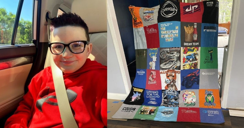 Forever Remembered: Honoring the Legacy of a Beloved Son with a Memorial T-Shirt Quilt
