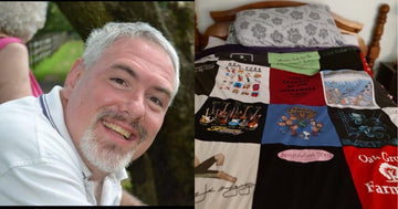 Immortalized Love: Cherishing Nearly Three Decades Together with a Memorial T-Shirt Quilt