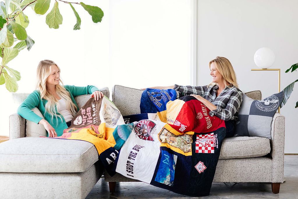 How the Memory Stitch Process Works, From Box of Shirts to Finished Quilt