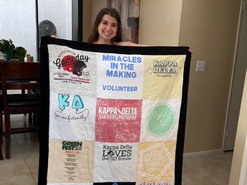 Create custom quilts from t-shirts
