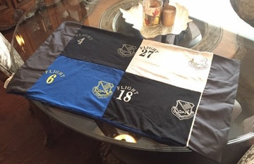 Creating keepsakes from t-shirts: Gifting a friend who gave 110%