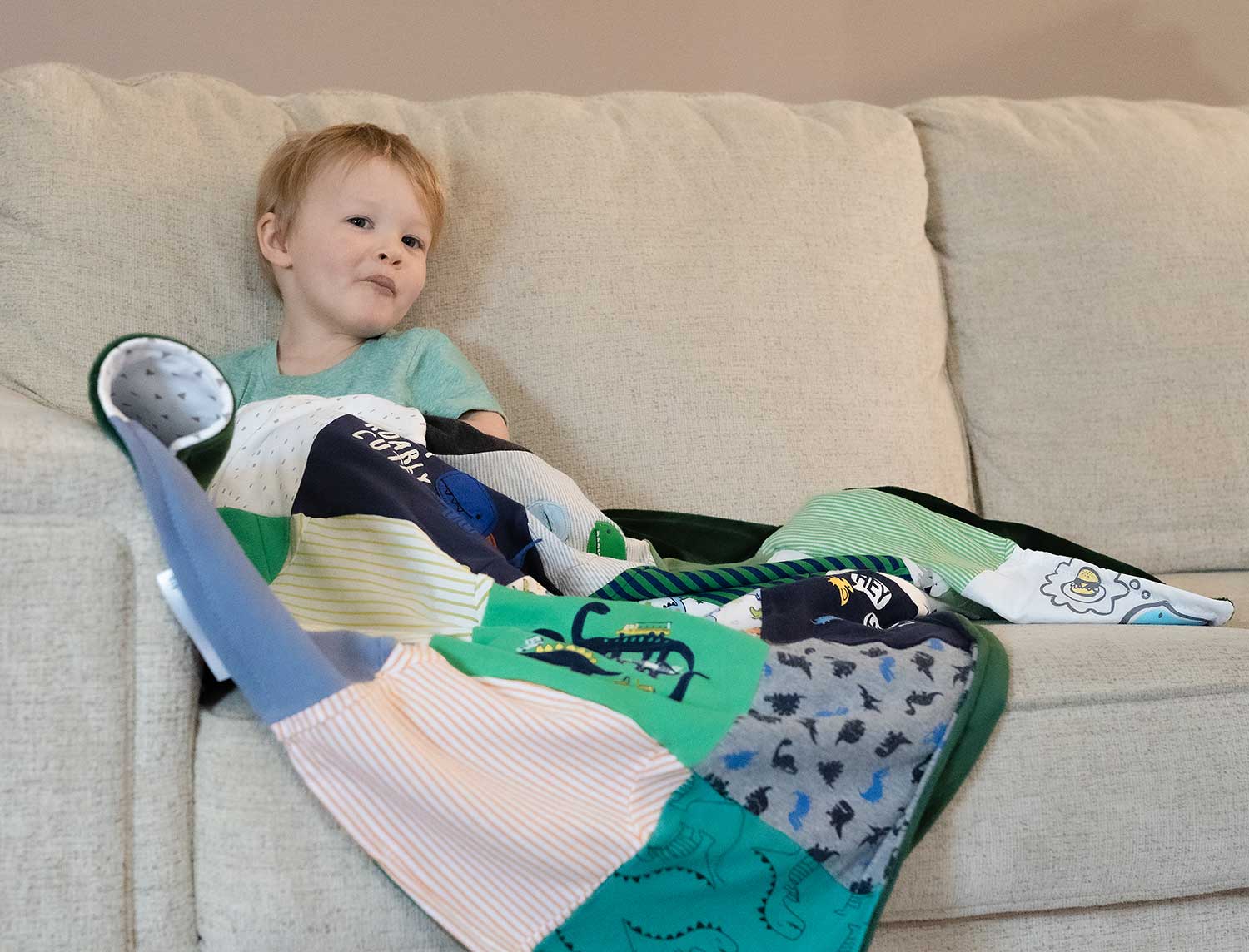 Blankets made out discount of baby clothes