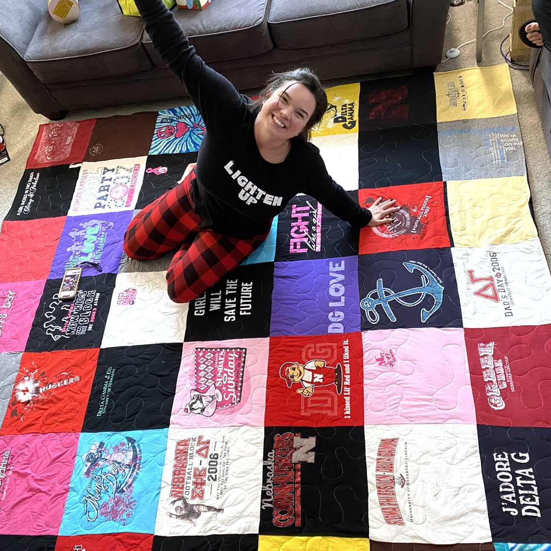 Premium TShirt Quilts Create a HighEnd TShirt Blanket MemoryStitch