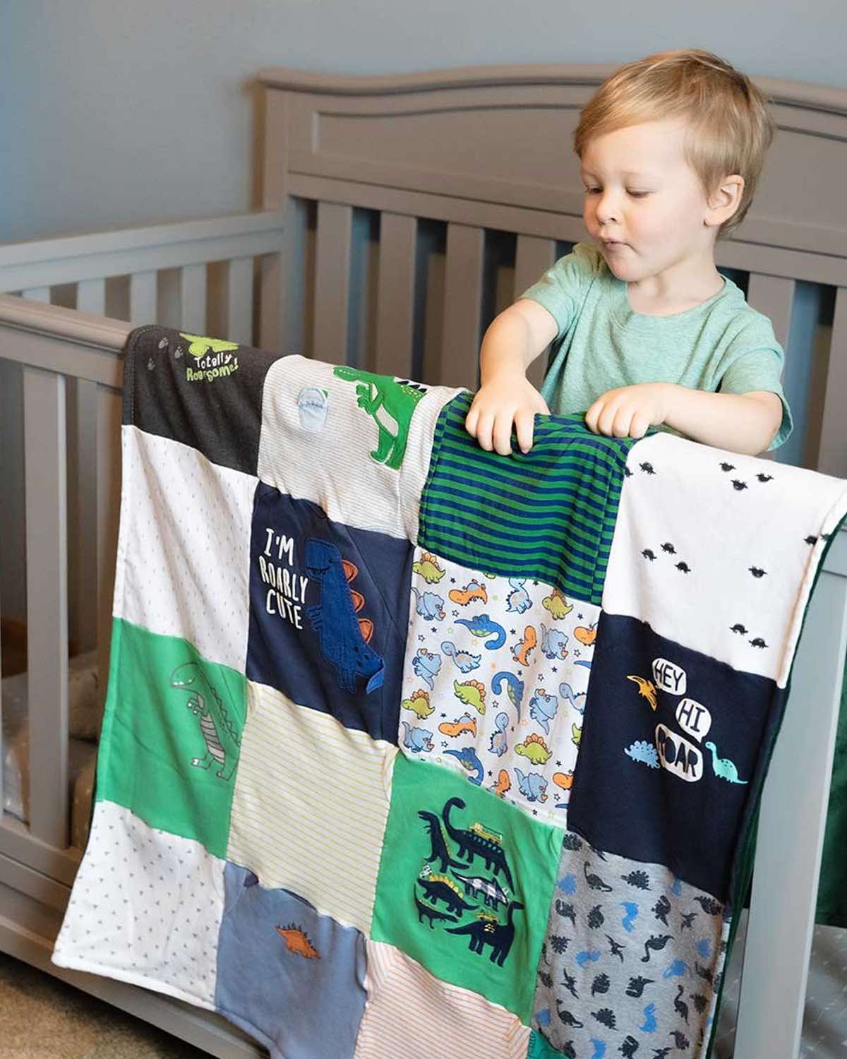 Crib 2024 quilt boy